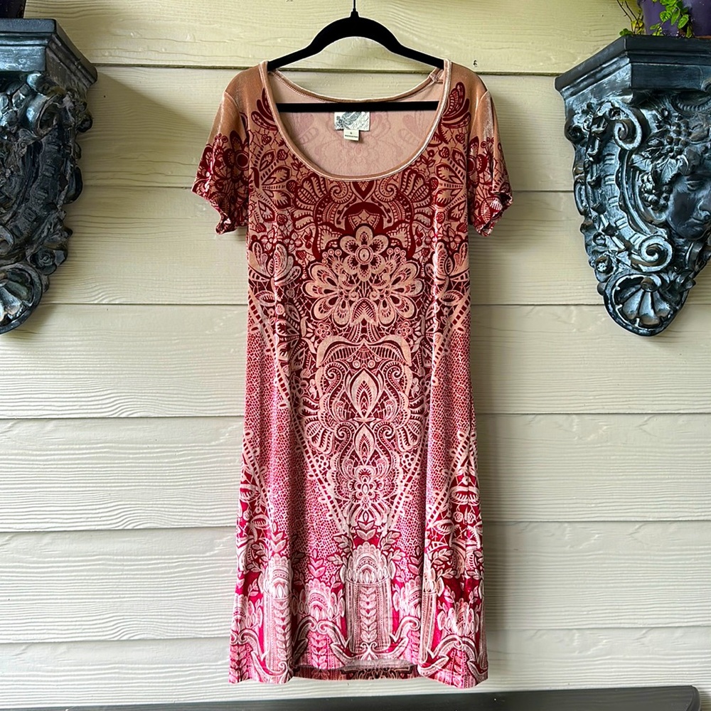 Lucky Brand HollyHock Pink Dress